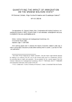 QUANTIFYING THE IMPACT OF IMMIGRATION ON THE SPANISH