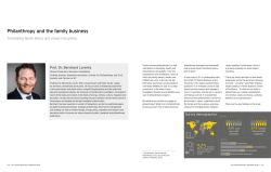 Philanthropy and the family business
