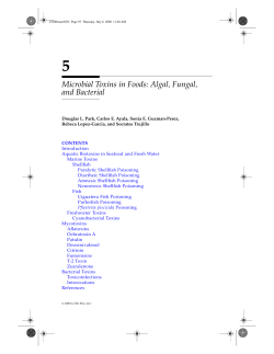 Chapter 5: Microbial Toxins in Foods: Algal, Fungal, and Bacterial