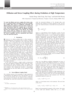 Diffusion and Stress Coupling Effect during Oxidation at High