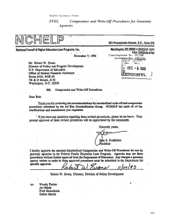 Standardized Compromise and Write-Off Procedures