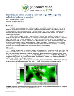 Predicting oil sands viscosity from well logs, NMR logs, and