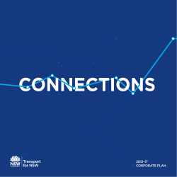 Transport for NSW Corporate Plan 2012-17
