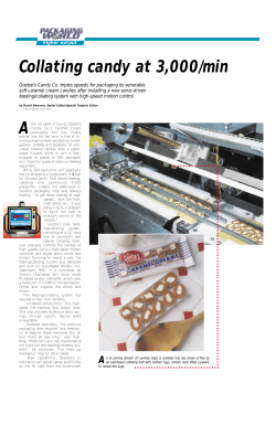 Collating candy at 3,000/min