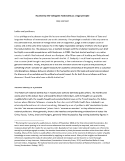 Haunted by the Volksgeist: Nationality as a legal