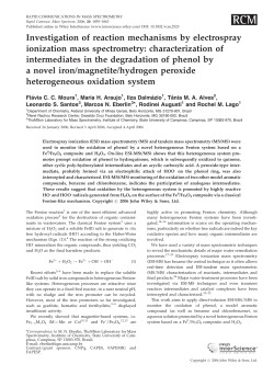 Investigation of reaction mechanisms by electrospray ionization