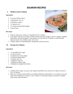 salmon recipes - The Cancer Support Center