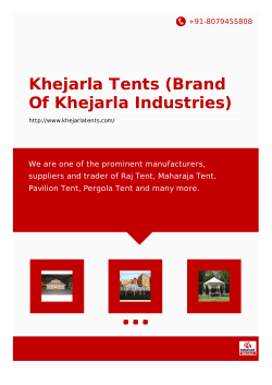 Khejarla Tents (Brand Of Khejarla Industries), Jodhpur
