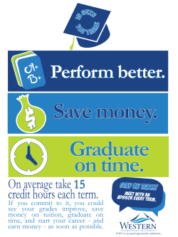 On average take 15 credit hours each term.