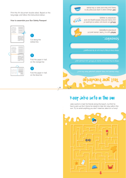 Keep Jake safe in the sun Test your knowledge