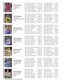 2016 Champion Amy Ilfrey Louisville, CO 42:19