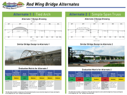 Evaluation Matrix for Alternate 1 Alternate 1 Design Drawing Similar