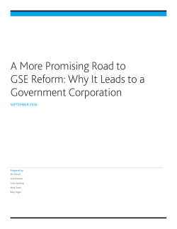 A More Promising Road to GSE Reform