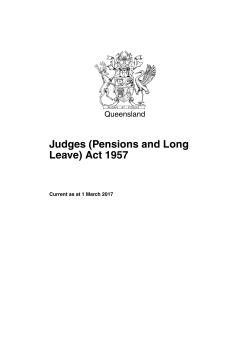 Judges (Pensions and Long Leave) Act 1957