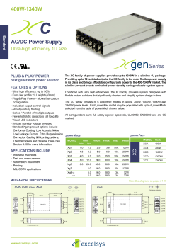 Excelsys Xgen XC Datasheet