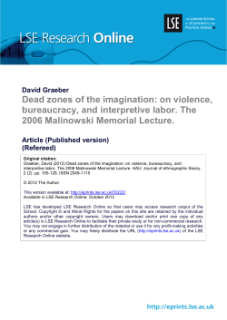 Dead zones of the imagination: on violence, bureaucracy, and