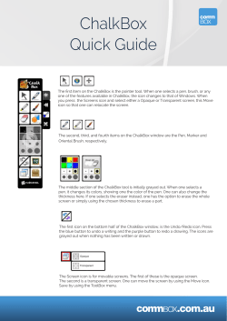 ChalkBox Quick Guide