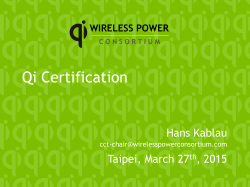 The Qi test - Wireless Power Consortium