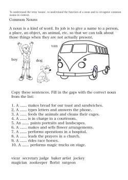 Common Nouns
