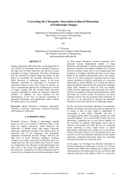 Correcting the Chromatic Aberration in Barrel Distortion of