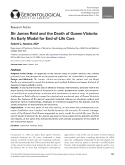 Sir James Reid and the Death of Queen Victoria