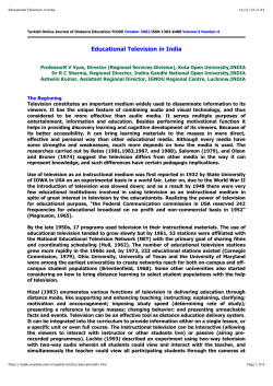 Educational Television in India