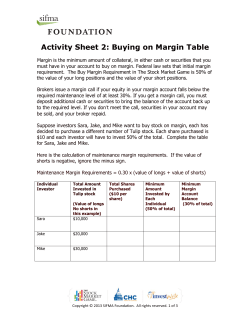 Buying on Margin Table