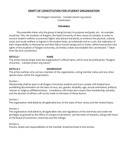 draft of constitution for student organization