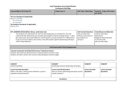 HS Family and Consumer Science Approved 2016