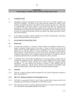 seafloor classification and feature detection