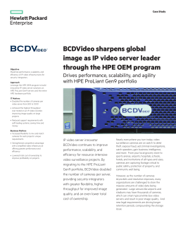 ProLiant Gen9 Servers | IT Case Study | BCDVideo | HP