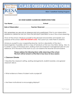 Observation Form