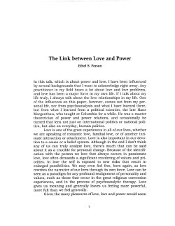 The Link between Love and Power