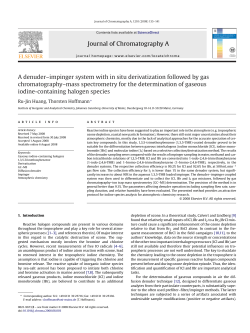 Journal of Chromatography AA denuder&ndash;impinger