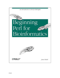 Begining Perl for Bioinformatics