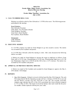 July 06, 2016 - Powder Ridge Village