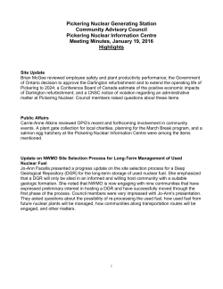 Minutes  - Ontario Power Generation