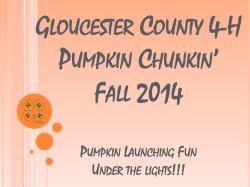 Rowan University Pumpkin Chunkin