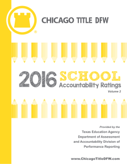 2016Accountability Ratings