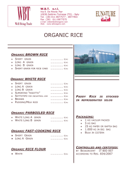 ORGANIC RICE