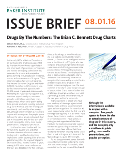 Drugs By The Numbers: The Brian C. Bennett Drug Charts