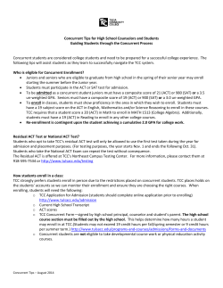 Concurrent Tips for High School Counselors and Students