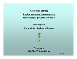 Adsorption Storage A Viable Alternative To - all