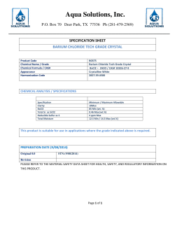 B0375 - Aqua Solutions, Inc.