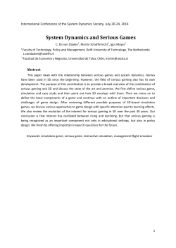 System Dynamics and Serious Games