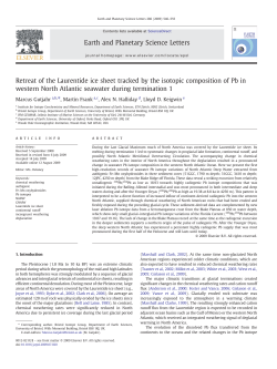 Retreat of the Laurentide ice sheet tracked by the isotopic