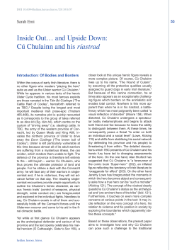 Inside Out&hellip; and Upside Down: C&uacute; Chulainn and his r&iacute;astrad
