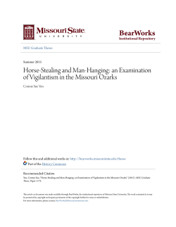 Horse-Stealing and Man-Hanging: an Examination of