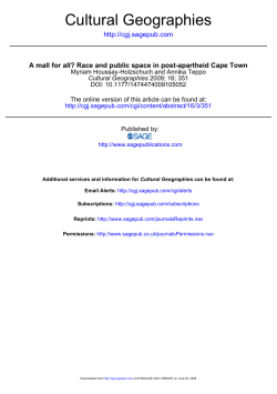 Cultural Geographies