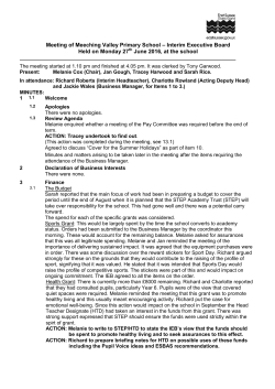 MVS IEB Mins Nov 15 - Meeching Valley Primary School